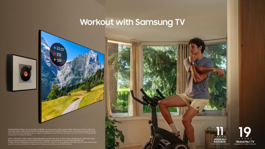 Olahraga di Rumah Lebih Seru dengan TV Samsung dan Audio