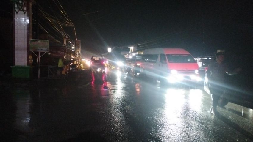 Personil Polsek Silaen Amankan Jalinsum Dan SPBU Sigumpar