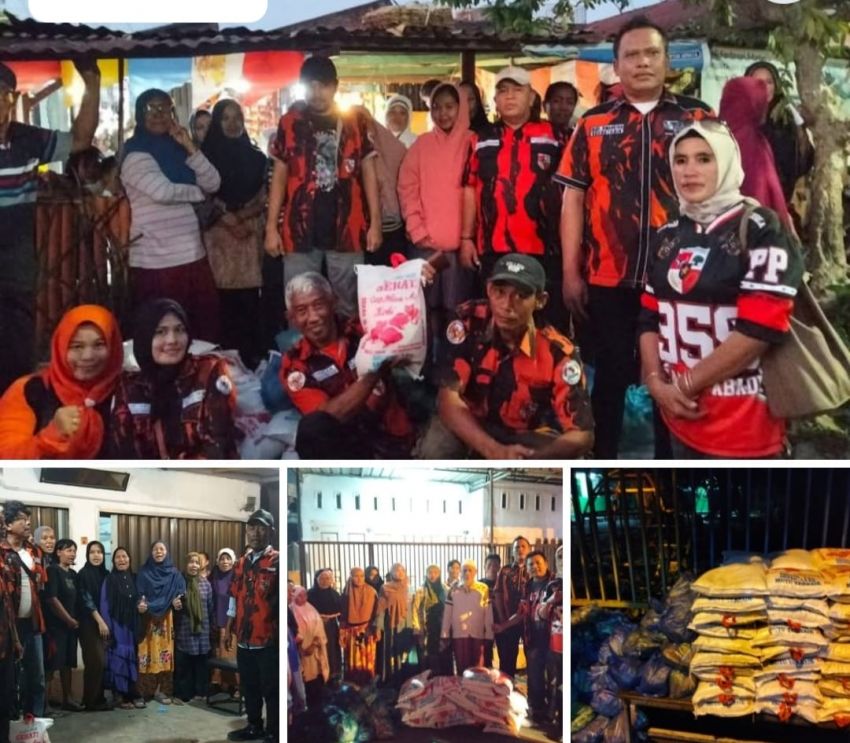 PAC Pemuda Pancasila Medan Denai Bantu Korban Banjir di Tiga Kelurahan