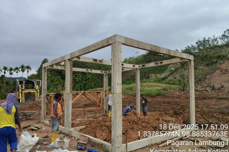 BNPB Melibatkan Masyarakat Korban Bencana, Pembangunan Rumah Hunian Sementara