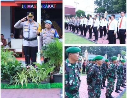 Kapolres Labuhanbatu Pimpin Apel Gelar Pasukan Operasi Lilin Toba 2025