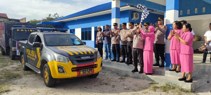 Kapolres Simalungun Lepas 1.620 Paket Bantuan untuk Korban Siklon Tropis