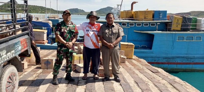 Patroli Terpadu di Pelabuhan Roro Tambelan untuk Cegah Peredaran Barang ilegal terutama Miras dan Narkotika Masuk Ke Tambelan
