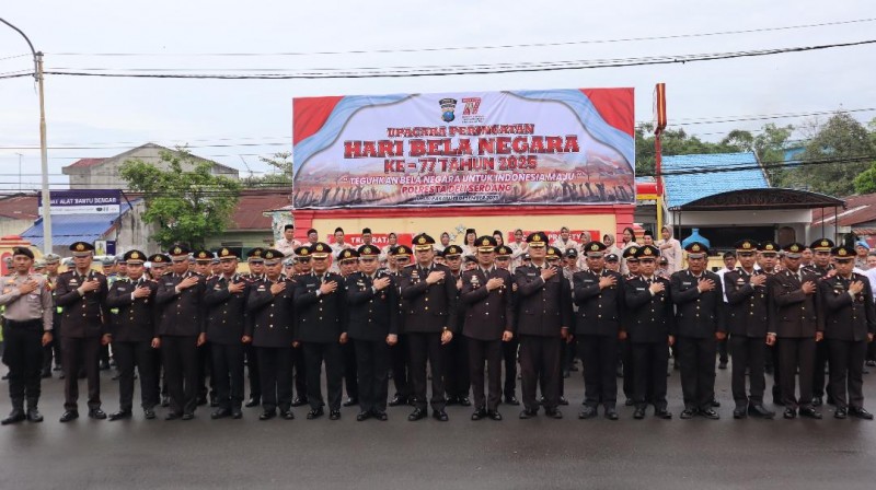 Polresta Deli Serdang Gelar Upacara Peringatan Hari Bela Negara ke-77 Tahun 2025