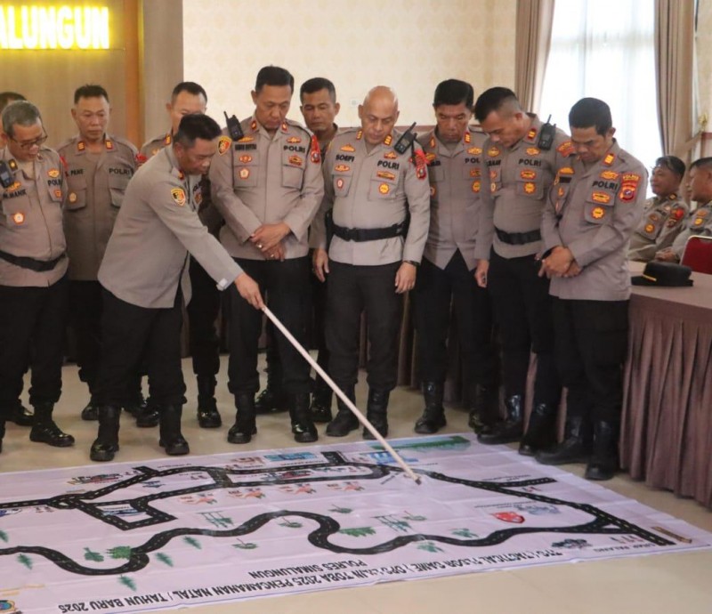 Polres Simalungun Gelar TFG Simulasi Operasi Lilin Toba 2025, Pastikan Nataru Aman dan Nyaman