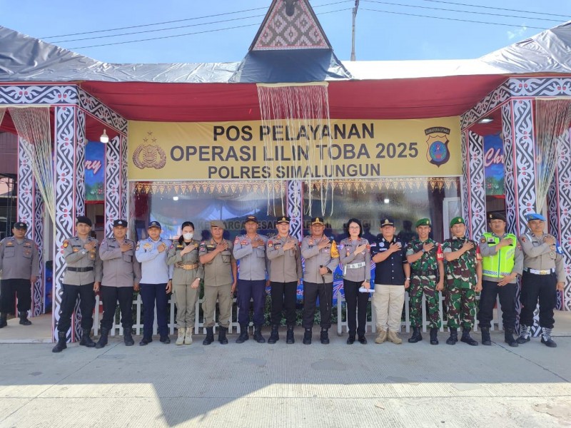 Operasi Lilin Toba 2025 Resmi Dimulai, Polres Simalungun Siagakan 327 Personel Selama 14 Hari