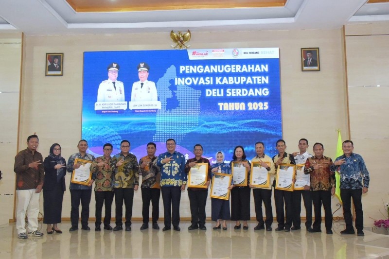 Deli Serdang Level Tertinggi Inovasi di Sumatera Utara