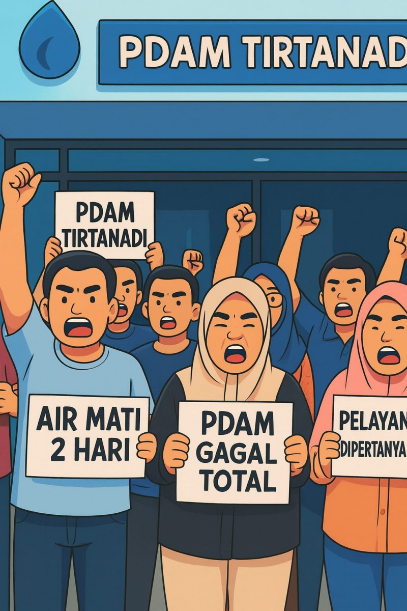 Warga Jalan Bromo Keluhkan Air Mati Dua Hari, PDAM Tirtanadi Dinilai Gagal Total, Pelayanan Dipertanyakan