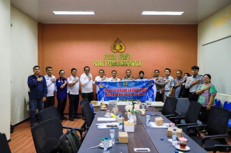 Sekda Siantar dan Waka Polres Rapat Lalu Lintas Angkutan Jalan Bersama Instansi Terkait