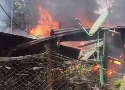 Rumah Wanita Lansia Di Desa Meranti Paham - Panai Hulu Ludes Terbakar
