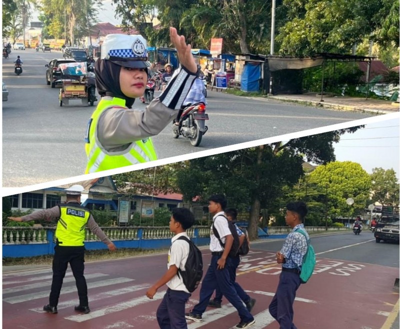 Sat Lantas Polres Labuhanbatu Hadir di Jam Sibuk Pagi, Wujudkan Arus Lalu Lintas Aman dan Lancar