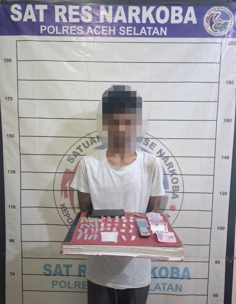 Dua Pelaku dalam Satu Malam, Satresnarkoba Polres Aceh Selatan Kembali Berhasil Amankan 18,83 Gram Sabu