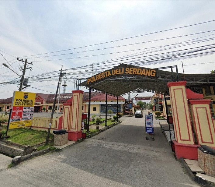 Motor Polisi Dimaling Polisi di Polresta Deli Serdang