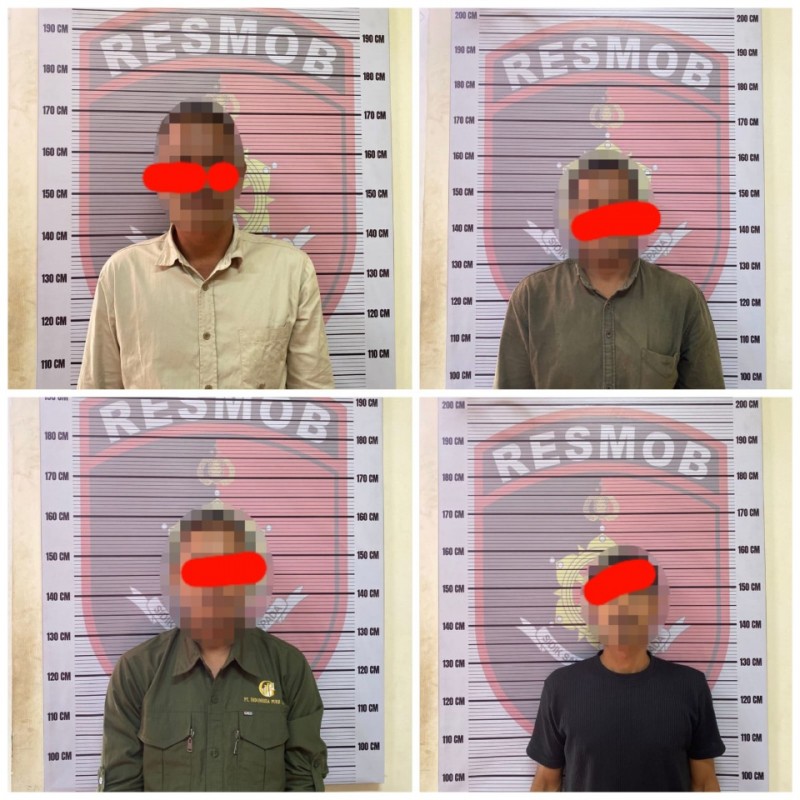 Reskrim Polres Aceh Selatan Amankan 4 Pelaku Pengancaman dan Percobaan Perusakan Kantor BPKD
