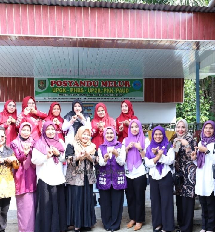 Posyandu Melur Desa Sipaku Area Terima Kunjungan Studi Tiru Persit Chandra Kirana