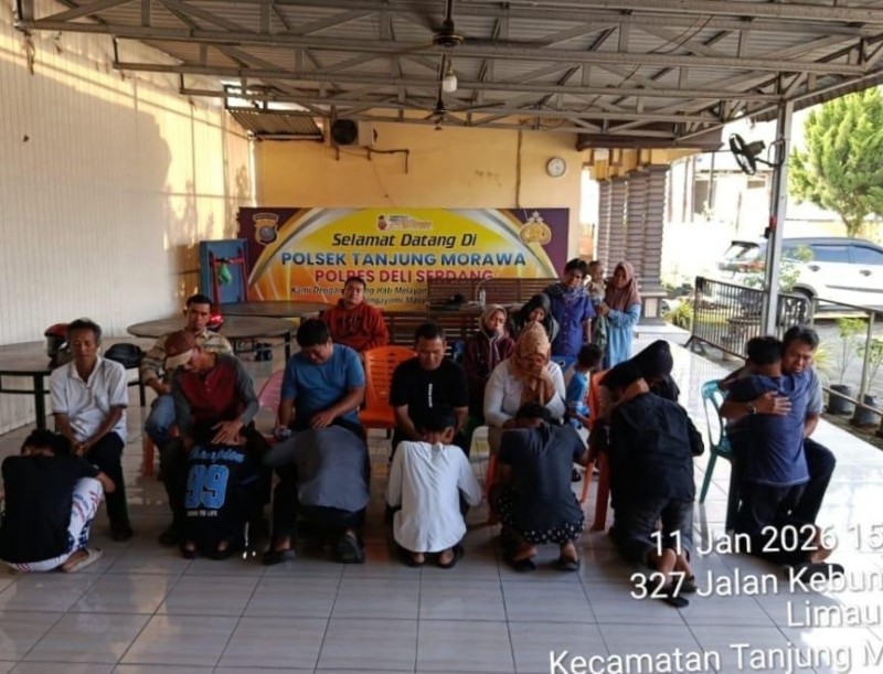 Gagalkan Aksi Tawuran, Polsek Tanjung Morawa Amankan 7 Orang Remaja Dan Barang Bukti