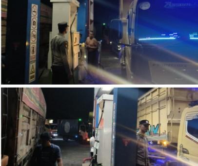 Polsek Aek Natas Gelar Patroli dan Pengecekan Stok BBM dii Sejumlah SPBU
