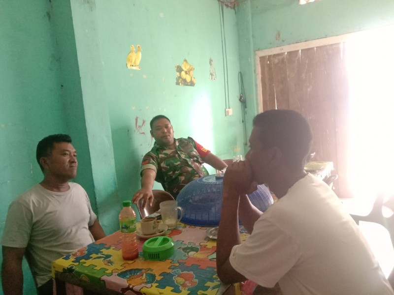 Babinsa Benan Gelar Temu Ramah Jelang Imlek dan Ramadan, Himbau Agar Jaga Toleransi Antarumat Beragama