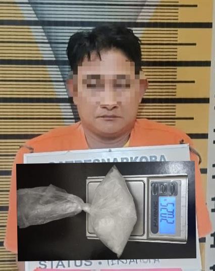 Ada Sabu 20,25 Gram di Tangan Pria Ini