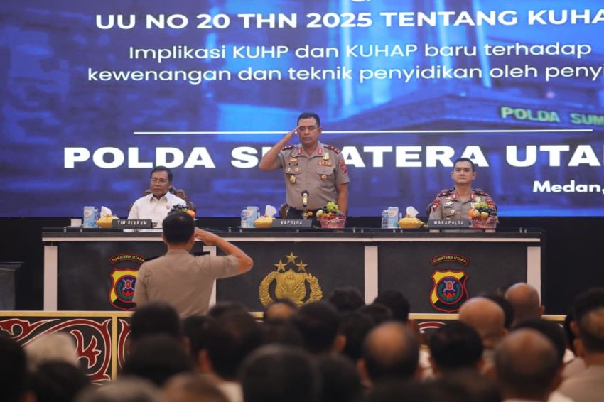 Kapolda Sumut Tekankan Transformasi Paradigma Penegakan Hukum melalui Sosialisasi KUHP dan KUHAP Baru
