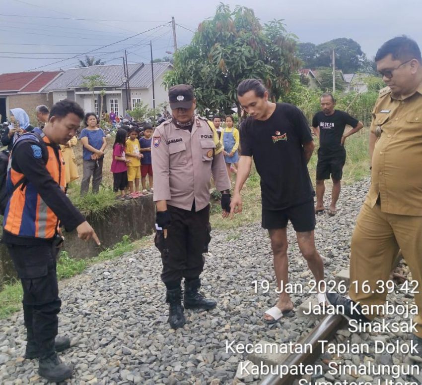 Tragis! Pelajar SMK Tewas di Seputaran Kereta Api di Simalungun