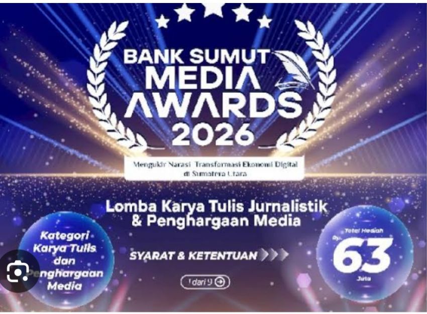 HPN 2026, Bank Sumut Buka Ruang Kompetisi Opini Jurnalis dan Apresiasi Media