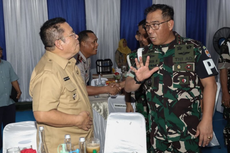 Wesly Silalahi Sambut Kunker Danpuspomad Mayjen TNI Eka Permana di Dandenpom Pematangsiantar