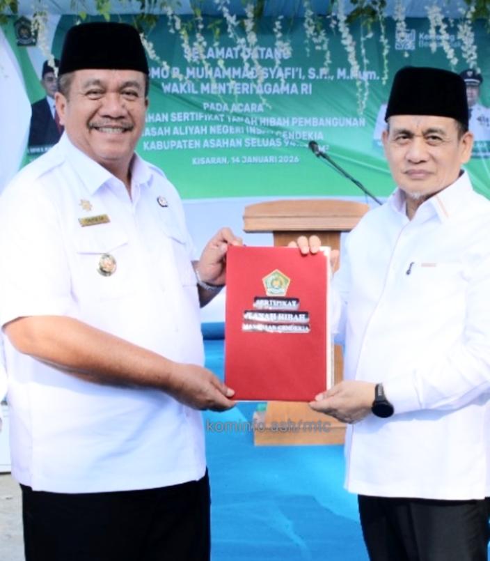 Pemkab Asahan Siapkan Lahan, MAN Insan Cendekia Segera Hadir sebagai Madrasah Unggulan Nasional