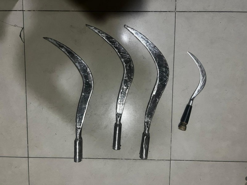 Tim Gabungan Amankan 4 Celurit Tawuran di Belawan, Pelaku Lain Terus Diburu