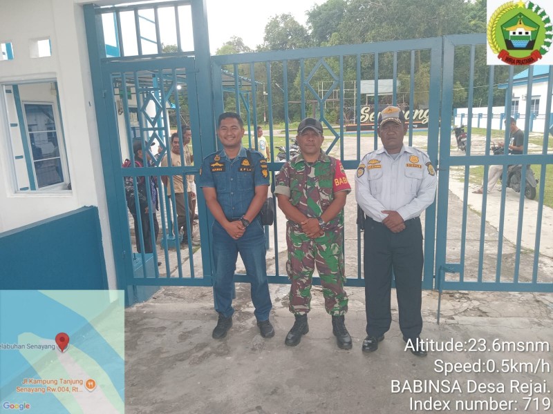 Wujudkan Wilayah Binaan Yang Kondusif, Babinsa Gelar Patroli Bersama Syahbandar dan Dishub*