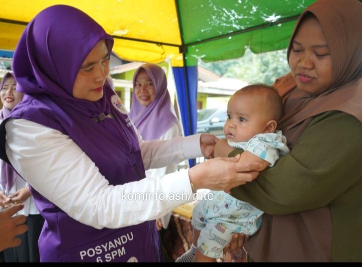 Ketua Tim Pembina Posyandu Kabupaten Asahan, Serahkan Bantuan