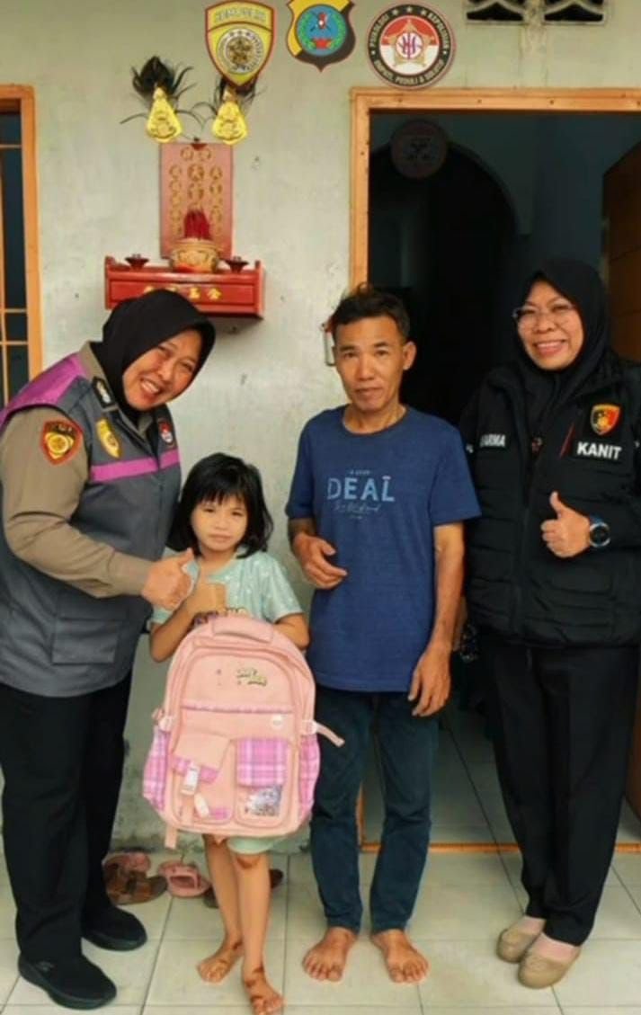 Polda Sumut Berikan Dukungan Psikososial kepada Anak Korban Peristiwa Pencurian di Medan Marelan
