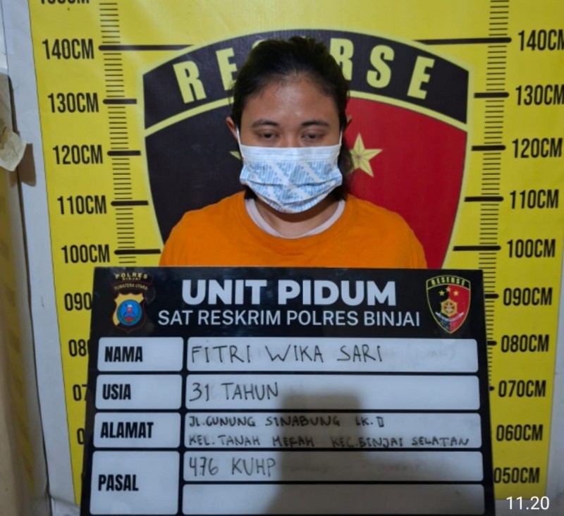 ART di Binjai Gasak Emas Majikan Senilai Ratusan Juta