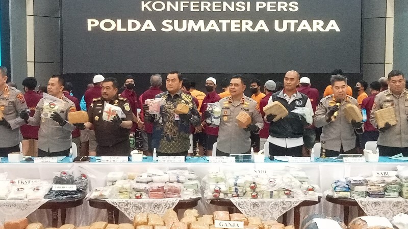 Januari-Februari 2026 1.118 Tersangka Narkoba Diamankan, Sita 179 Kg Sabu