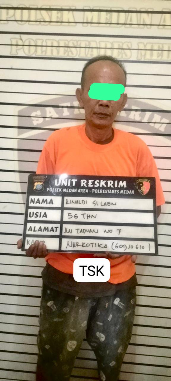 Polsek Medan Area Tangkap Pengedar Sabu saat Tunggu Pembeli