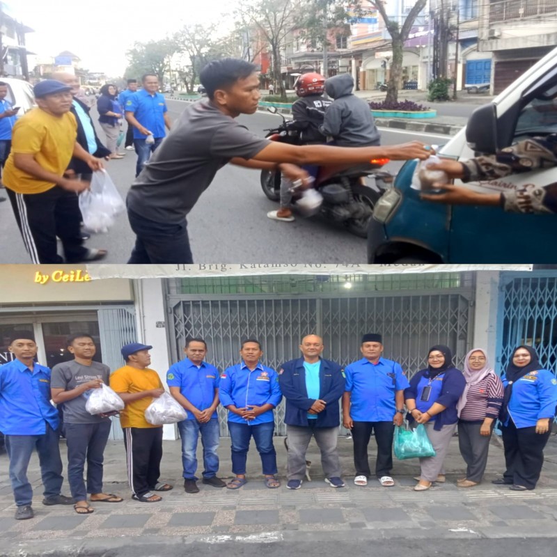 Karang Taruna Medan Maimun Berbagi Takjil