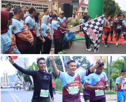 Peringati Hari Pers Nasional Tahun 2026, Polres Labuhanbatu Fasilitasi Kegiatan Fun Run Diikuti 200-an Pelari