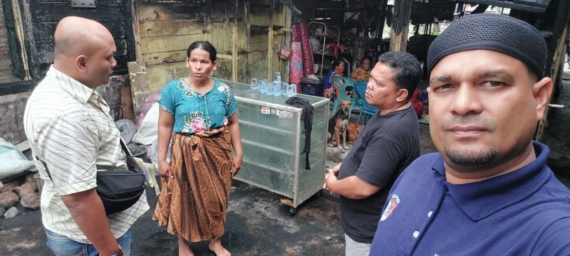 Tim INAFIS Sat Reskrim Polres Simalungun Ungkap Penyebab Kebakaran