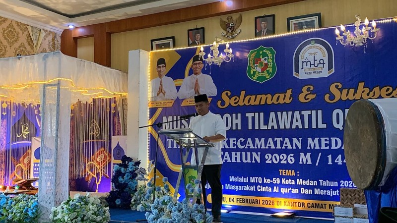MTQ Ke-59 Tingkat Kecamatan Medan Marelan, Camat Zulkifli Pulungan: Cetak Generasi Cinta Al-Qur'an