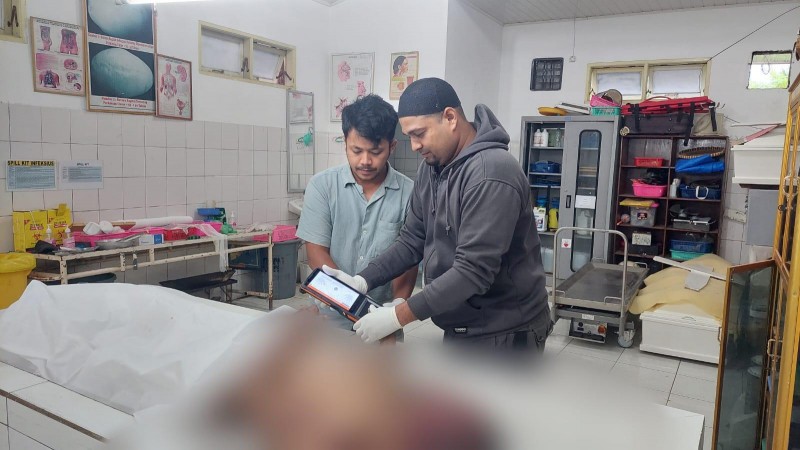 Tim INAFIS & Unit Gakkum Polres Simalungun Kolaborasi Gunakan Teknologi MAMBIS Identifikasi Korban Laka Lantas