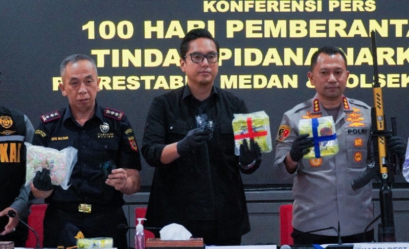 Rico Waas Apresiasi Kinerja Polrestabes Medan, Sinergi Pemberantasan Narkoba Semakin Diperkuat