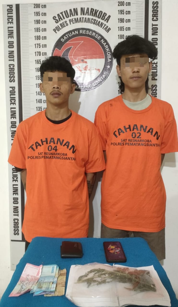 Polres Pematangsianțar Berhasil Ungkap Pemilik Ganja 15, 50 Gram