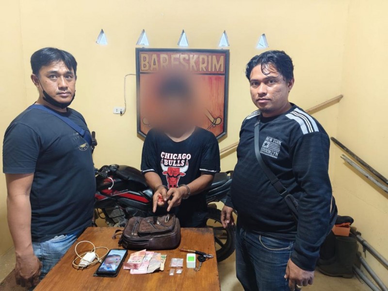 Polsek Bosar Maligas Berantas Narkoba Tanpa Kompromi, Edar Sabu 1,15 Gram Diringkus di Ujung Padang