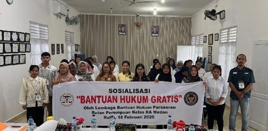 Lembaga Bantuan Hukum Parsaoran Hadir di Rutan Perempuan Medan, Warga Binaan Dapat Penyuluhan Hukum Gratis
