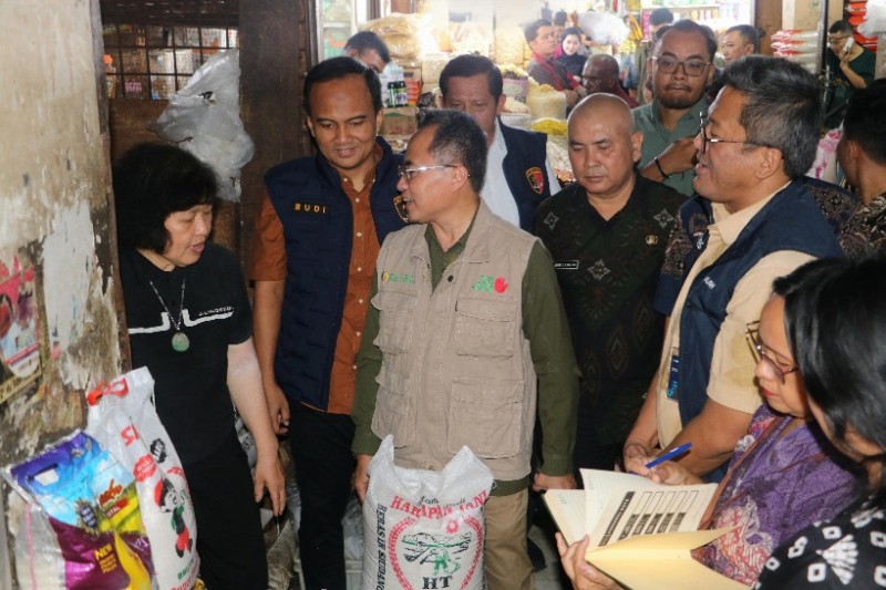 Satgas Pangan Polda Sumut Bersama Bapanas RI Sidak Pusat Pasar Medan, Pastikan Stok dan Harga Bapokting Aman