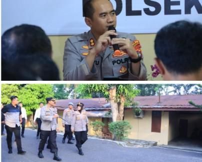 Kapolres Labuhanbatu Kunjungan Kerja ke Polsek Nasembilan:sepuluh, Tekankan Disiplin dan Pelayanan Prima