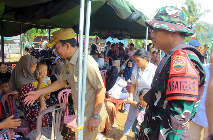 Perduli Terhadap Kesehatan Masyarakat, Pembukaan TMMD ke-127 di Wilayah Kodim 0212/TS Gelar Pengobatan Gratis