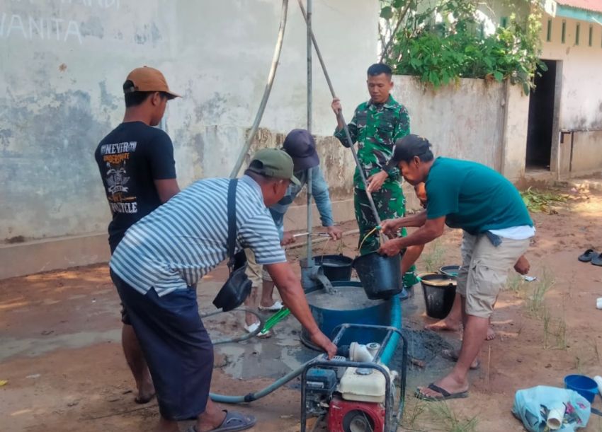 Satgas TMMD Kodim 0212/Tapsel Lanjutkan Program KASAD TNI Buat Sumur Bor Untuk Kebutuhan Masyarakat Angkola Sangkunur