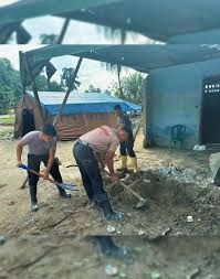 Brimob dan Warga Batang Toru Bergerak Bersama Pulihkan Kehidupan Pascabencana