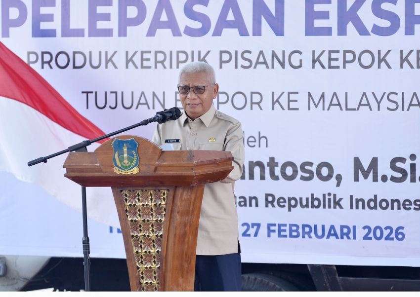 Wagub Sumut Bersama Mendag Lepas Ekspor 9 Ton Pisang Kepok Keling ke Malaysia